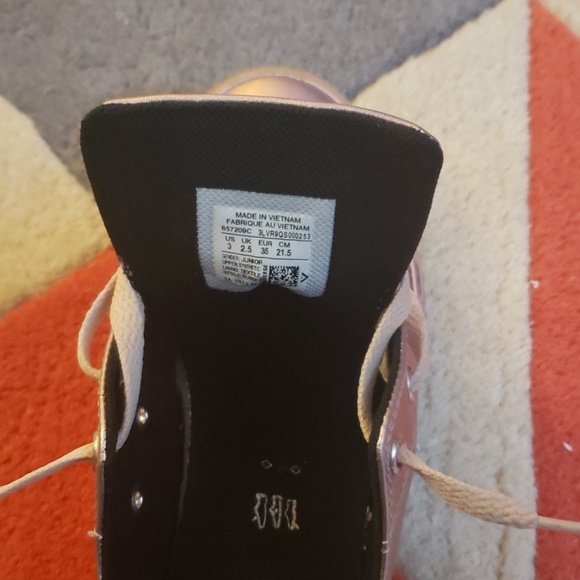 Converse All Star Metallic Rose Leather Sneakers - Picture 6 of 6